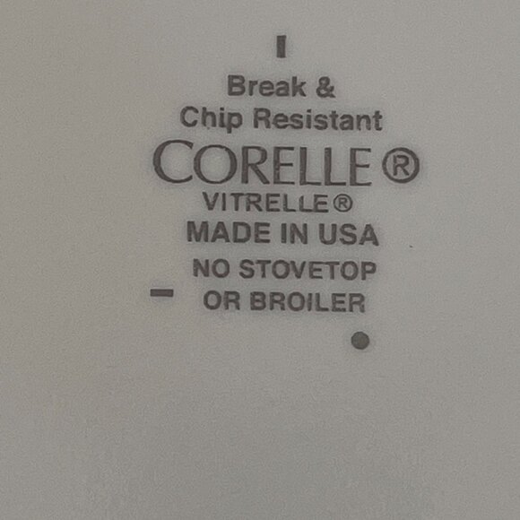 Set of 4 Corelle Bayside Dots Salad Plates Navy Blue USA 8.5" Corning Retired - Picture 7 of 7